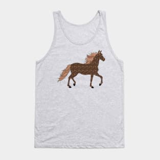 Lispe Horse Leopard Print Tank Top